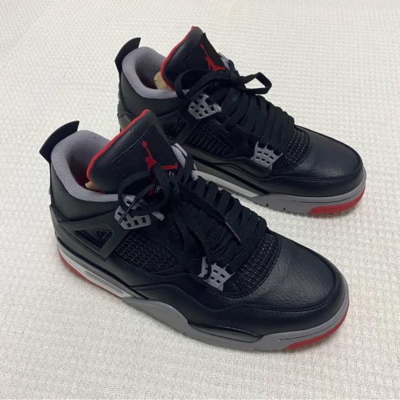 Jordan Other - Jordan 4 Bred Reimagined -Men’s Black and Red Sneakers